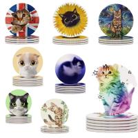 ราคา ที่รองแก้ว รูปแมว(DIATOMITE แท้) จานรองแก้ว แผ่นหิน แผ่นหินซับน้ำ ดูดซับน้ำ แห้งไว พร้อมส่ง (19581137854)