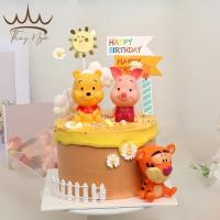 ราคา Combo Set 3 Pigs Bear Tigers - อุปกรณ์ตกแต่งเค้ก อุปกรณ์เค้กวันเกิด (28937967721)