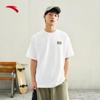 ราคา ANTA Men Sports T-Shirt Outdoor Training White Short Sleeve Shirt 152528127 (29533530732)