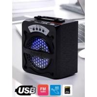ราคา ลำโพงพกพา ระบบไฟสลับสีเวลาเล่นเพลง Outdoor Speaker สีดำ (999946539)