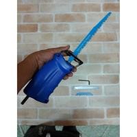 ราคา หัวแปลงสว่านเป็นเลื่อย แถมใบเลื่อย3ใบ 1 ชุด  - ตัวแปลงสว่านเป็นเลื่อยชัก 1 อัน - ใบเลื่อยโลหะ 4 นิ้ว 1 ใบ - ใบเลื่อยไม้ (24384417687)