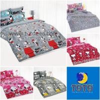 ราคา TOTO ผ้าปูที่นอน 3.5 ฟุต สนูปปี้ snoopy ลิขสิทธิ์ (5709129231)