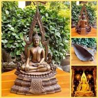 ราคา พระพุทธชินราช(พิมพ์ใหญ่)ปี2500 วัดพระศรีรัตนมหาธาตุ จังหวัดพิษณุโลก (หน้าตัก5นิ้ว สูง32ซม.)พระดีพิธีใหญ่ (10144592351)