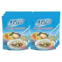 ราคา ฟ้าไทย น้ำก๋วยเตี๋ยวสำเร็จรูปเข้มข้น น้ำข้น น้ำใส 350 ก. แพ็ค 6 ถุง (28552019336)