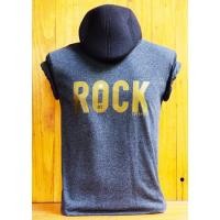 ราคา เสื้อยืด Supertees (มี 2สี เทาเข้มและดำ) cotton100% ลายROCK (3461413549)
