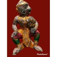 ราคา หนุมานไม้แกะพิมพ์ออกศึกหลวงปู่บุญวัดกลางบางแก้วสภาพผิวหิ้งเก่าเก็บ (22624601029)