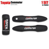 ราคา ครอบมือจับ ครอบมือดึง ครอบมือเปิดประตู "COMMUTER" 4 ชิ้น Toyota Hiace Commuter H300 Van ปี 2019-2025 (41612123524)