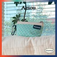 ราคา [Aeiou] กระเป๋าพวงกุญแจขนาดเล็ก สีสันหลากหลาย นำเข้าจากเกาหลี (43067890480)