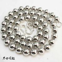 ราคา สร้อยคอเงินสเตอร์ลิงผู้ชาย 999 Dominatric Mens สร้อยคอลูกปัดกลมโซ่เงินเท้า 990 พระพุทธรูปลูกปัดโซ่บุ (26880554818)