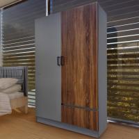 ราคา Shopping Idea DELICATO ตู้เสื้อผ้า 120 ซม. รุ่น W-121 ขนาด 120X49X184 ซม. สีเทาผ้า/D.โอ๊ค ฮิตติดเทรน (29631805570)