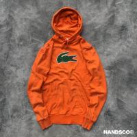 ราคา LACOSTE Big Croc Logo Pullover Hoodie - สีส้ม (21477410293)