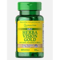 ราคา Herbavision Gold with Lutein, Bilberry and Zeaxanthin [ 60 เม็ด ] Puritan's Pride (4259076028)