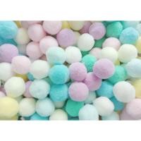 ราคา ขายส่ง(100ลูก) ปอมปอม ขนาด 3cm ปอมปอมตกแต่ง ปอมกำมะหยี่ ขนาด 3ซม. คละสีอ่อน โทนพาสเทล บรรจุ 100ลูก (6676109658)