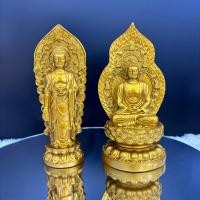 ราคา พระพุทธเจ้าของจีน "พระยูไล" ปางประทับบนบัลลังค์ดอกบัว พระพุทธรูปศากยมุนี วัสดุงานเรซินสีทอง (43763216092)