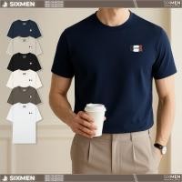 ราคา เสื้อยืด มันไม่ใช่ หกคน เสื้อยืดผู้ชายคอกลมผ้าคอตตอนยืด 4 ทาง คุณภาพสูง เท่เรียบหรู (25343927635)