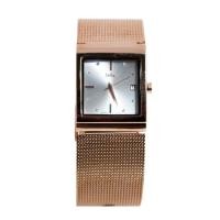 ราคา Julius นาฬิกาข้อมือผู้หญิง สายหนัง รุ่น JA-841-pinkgold (279091723)