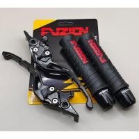 ราคา แพ็คเกจ 3 in 1/ด้ามจับพายุ+ลิงค์แฮนด์ CNC + ที่จับชุด CNC Mio Vario Beat RK king Vixion aerox Nmax Aerox ALpha PCX adv N-max Mio j Vario 150 Tiger (26579093867)