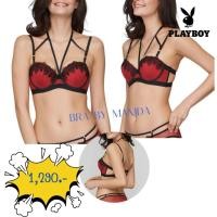 ราคา Playboy - PPB699-4 บราทรงครึ่งคัพ ผ้าลูกไม้ Playboy ปักบนเนื้อตาข่ายเนื้อพิเศษ มีโครง ฟองน้ำเล็กน้อย ราคาป้าย 1,290.- (25657528706)