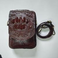 ราคา กระเป๋าสะพายข้างหนังจระเข้แท้-คาดเอวร้อยเข็มขัดได้ (17763512336)