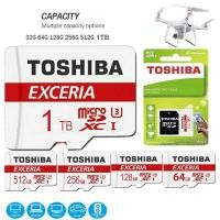 ราคา การ์ดหน่วยความจําโตชิบา SD 1TB 512GB Micro TF SD Card 128GB 256GB U3 Class 10 Full HD TF Memory Flash Card สําหรับกล้องโทรศัพท์มือถือคอมพิวเตอร์ (29686600234)