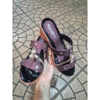 ราคา รองเท้าส้นเตารีดสวยมาก รุ่นนี้ขายดี รองเท้าส้นสูง2.5นิ้วเสริมหน้า1นิ้ว (43604361615)