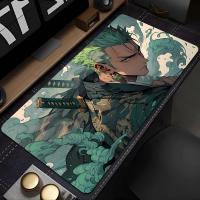 ราคา แผ่นรองเมาส์ผู้เล่นเกมขนาดใหญ่แผ่นรองแป้นพิมพ์คอมพิวเตอร์ Deskpad Anti-slip การ์ตูนตารางเสื่อ PC พรม O-ONE PIECES Zoro Mousepad XXL (27778872422)