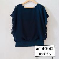 ราคา เสื้อเบลาส์ เสื้อแขนสั้นผู้หญิง แบรนด์ JUNOAH มือสอง (C0001) (43806812593)