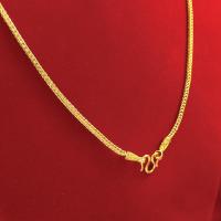 ราคา สร้อยคอทองลายสี่เสา ความยาว 18 นิ้ว น้ำหนัก 2 สลึง หุ้มเศษทองเยาวราช ทองชุบ ทองปลอม ใส่แทนทองแท้ได้ ใส่อาบน้ำได้ (3688639679)
