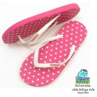 ราคา Hippo bloo รองเท้าแตะฮิปโปบูล Pinky ชมพู สายเล็ก ลายจุด (11751046701)