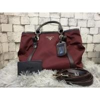 ราคา Prada Tessuto Nylon Two Way Tote B1841 (18101348760)