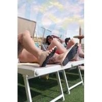 ราคา แผ่นติดเท้ากันลื่น แผ่นติดเท้าเดินชายหาด ป้องกันฝ่าเท้า (5118964165)