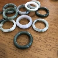ราคา กำไลหยก Jade ring แหวนหยก พม่าแท้ สีโทนธรรมชาติ #ส่งสุ่มสีเท่านั้น (25056927494)