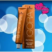ราคา (ไม่แถมไฮ) Schwarzkopf Igora Royal High Power Browns 60 ml ครีมปิดผมขาวเนียนสนิท สีติดทน กลิ่นไม่ฉุน (40407715047)