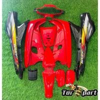 ราคา ชุดสีเวฟ110เก่า เวฟ100 งานARM พร้อมสติ๊กเกอร์ ใส่รุ่นเวฟ110เก่า เวฟ100(สีแดงสดท้ายดำ)รวม13ชิ้น สินค้างานเทียม (28688397682)