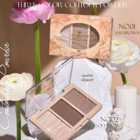 ราคา พาเลทคอนทัวร์+ไฮไลท์ Gina Glam Natural Light and Shadow Three Color Contour Powder (มีให้เลือก2สี) #G64 (27021081490)