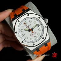 ราคา Seiko Mod AP Style Model white Orange Sapphire Glass Automatic Watch (18170657935)