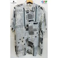 ราคา LANVIN PARIS แท้ เสื้อเชิ๊ตแขนสั้นสไตล์ฮาวาย (990620780)