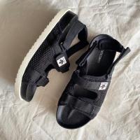 ราคา รองเท้ารัดส้น Descente สีดำ Size 38 ( 24 ) แท้ (28201479870)