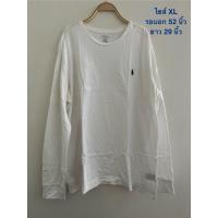 ราคา ♞,♘,♙เสื้อแขนยาวแบรนด์ Polo RL แท้ มือสอง ขนาดแจ้งในรูป 2025 (40413078220)