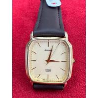 ราคา CITIZEN EXCEED QUARE ตัวเรือนทองชุบ นาฬิกาผผู้ชาย มือสองของแท้ (22177239028)