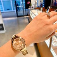 ราคา นาฬิกา coach boyfriend stainless steel gold women's watch (6307425788)