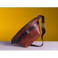 ราคา ZETTINO กระเป๋าคาดอกหนังแท้ Chest bag (4620492754)