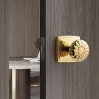 ราคา ลูกบิดประตู สีทอง สําหรับห้องน้ํา ห้องนอน บ้าน ลูกบิดประตูห้องนอน ลูกบิดประตูห้องน้ํา Door Knob Door Lock (24675119716)
