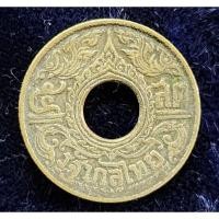 ราคา 5 สตางค์ ลายบัวกนกแข้งสิงห์ 2484 เนื้อเงิน ผ่านใช้ ST5-17 (22284686797)