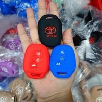 ราคา Toyota ซิลิโคนกุญแจรถยนต์ ปลอกกุญแจ สำหรับ Toyota Ativ Yaris แบบ3ปุ่ม (18791249614)