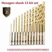 ราคา ชุดดอกสว่านสวมเร็วเคลือบไทเทเนียม 13 ชิ้น ขนาด 1.5-6.5mm (27085425578)