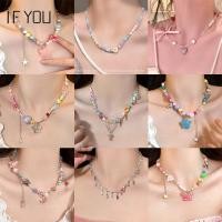 ราคา เครื่องประดับ สร้อยคอโซ่เงิน จี้ลูกปัดคริสตัล ไข่มุก รูปดาว ไม้กางเขน สไตล์เกาหลี สําหรับผู้หญิง (25176481459)