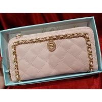 ราคา กระเป๋าสตางค์PIMMYหน้าโซ่สีชมพูมีสายสะพาย (4261130824)