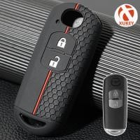 ราคา เคสกุญแจรถยนต์ ซิลิโคน 2 ปุ่ม อุปกรณ์เสริม สําหรับ Mazda 2 3 6 Cx3 Cx5 Cx7 Cx9 Mx5 (23951434414)