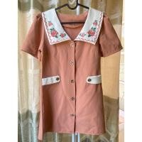 ราคา ⭐️มินิเดรส คอปก ลายกุหลาบ (18976503011)